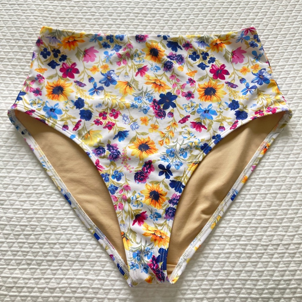 Old Navy High Waisted Floral Bikini Bottom